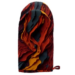 Abstract Colorful Waves Painting Art Microwave Oven Glove by Simbadda