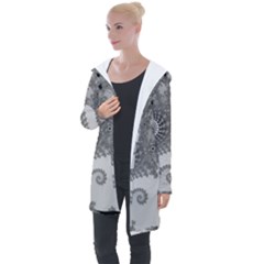 Apple Males Almond Bread Abstract Mathematics Longline Hooded Cardigan by Simbadda