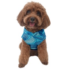 Ocean Waves Sea Abstract Pattern Water Blue Dog Sweater by Simbadda