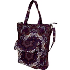 Rosette Kaleidoscope Mosaic Abstract Background Shoulder Tote Bag by Simbadda