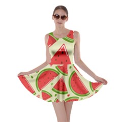 Cute Watermelon Seamless Pattern Skater Dress by Simbadda