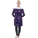 Various Cute Girly Stuff Seamless Pattern Longline Hooded Cardigan View2