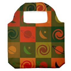 Space Pattern Multicolour Premium Foldable Grocery Recycle Bag by Simbadda