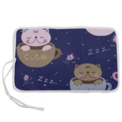 Cute Kittens Sleep Sweetly Mugs Pen Storage Case (m) by Simbadda