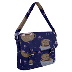 Cute Kittens Sleep Sweetly Mugs Buckle Messenger Bag by Simbadda