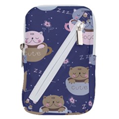 Cute Kittens Sleep Sweetly Mugs Belt Pouch Bag (small) by Simbadda