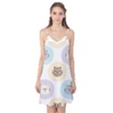 Cute Cat Seamless Pattern Background Camis Nightgown  View1