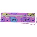 Seamless Pattern With Cute Kawaii Kittens Roll Up Canvas Pencil Holder (L) View2