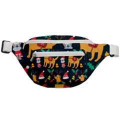 Funny Christmas Pattern Background Fanny Pack by Simbadda