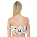 Funny Hand Drawn Halloween Pattern Bandeau Top View2