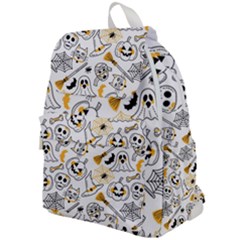 Funny Hand Drawn Halloween Pattern Top Flap Backpack by Simbadda