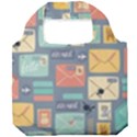 Pattern Postal Stationery Foldable Grocery Recycle Bag View1