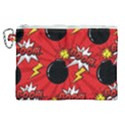 Pop Art Comic Pattern Bomb Boom Explosion Background Canvas Cosmetic Bag (XL) View1