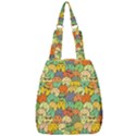 Seamless Pattern With Doodle Bunny Center Zip Backpack View1