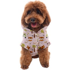 Cute Tiger Car Safari Seamless Pattern Dog Coat by Simbadda