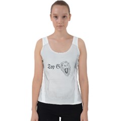 (2)dx Hoodie  Velvet Tank Top by Alldesigners