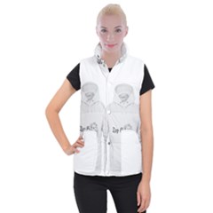 (2)dx Hoodie  Women s Button Up Vest by Alldesigners