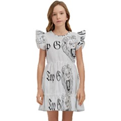 (2)dx Hoodie Kids  Winged Sleeve Dress by Alldesigners