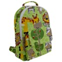 Funny Animals Cartoon Flap Pocket Backpack (Large) View2