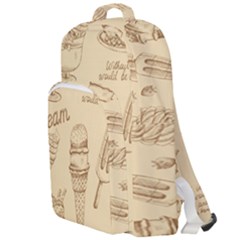 Ice-cream-vintage-pattern Double Compartment Backpack by Simbadda