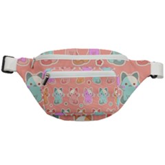 Cute-kawaii-kittens-seamless-pattern Fanny Pack by Simbadda