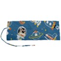 Seamless-pattern-funny-astronaut-outer-space-transportation Roll Up Canvas Pencil Holder (S) View1