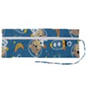 Seamless-pattern-funny-astronaut-outer-space-transportation Roll Up Canvas Pencil Holder (M) View2