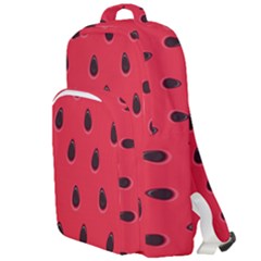 Seamless-watermelon-surface-texture Double Compartment Backpack by Simbadda