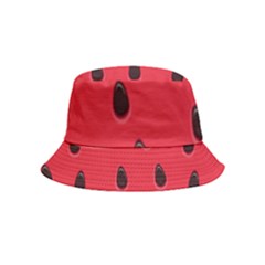 Seamless-watermelon-surface-texture Inside Out Bucket Hat (kids) by Simbadda