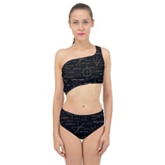 Abstract-math Pattern Spliced Up Two Piece Swimsuit by Simbadda