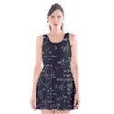 Mathematical-seamless-pattern-with-geometric-shapes-formulas Scoop Neck Skater Dress View1