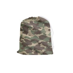 Camouflage Design Drawstring Pouch (medium) by Excel