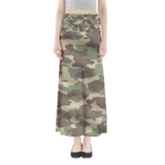 Camouflage Design Full Length Maxi Skirt by Excel