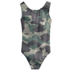 Camouflage Design Kids  Cut-out Back One Piece Swimsuit by Excel