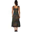 Mathematical-colorful-formulas-drawn-by-hand-black-chalkboard Tie-Strap Tiered Midi Chiffon Dress View4