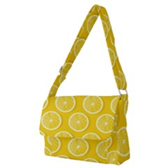 Lemon-fruits-slice-seamless-pattern Full Print Messenger Bag (m) by Simbadda