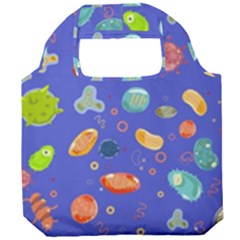 Virus-seamless-pattern Foldable Grocery Recycle Bag by Simbadda