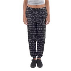 Math-equations-formulas-pattern Women s Jogger Sweatpants by Simbadda