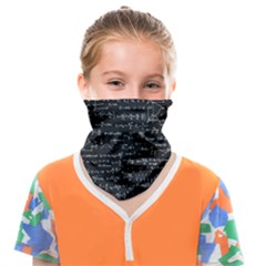 Math-equations-formulas-pattern Face Covering Bandana (kids) by Simbadda