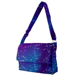 Realistic-night-sky-poster-with-constellations Full Print Messenger Bag (l) by Simbadda