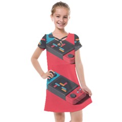 Gaming Console Video Kids  Cross Web Dress by Grandong