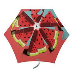 Strawberries Fruit Mini Folding Umbrellas by Grandong