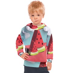 Strawberries Fruit Kids  Hooded Pullover by Grandong