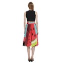 Strawberries Fruit A-Line Full Circle Midi Skirt With Pocket View4