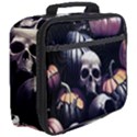 Halloween party skulls, Demonic pumpkins pattern Full Print Lunch Bag View3