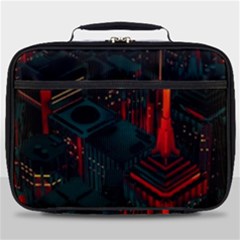 A Dark City Vector Full Print Lunch Bag by Proyonanggan