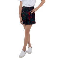 A Dark City Vector Kids  Tennis Skirt by Proyonanggan