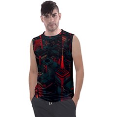 A Dark City Vector Men s Regular Tank Top by Proyonanggan