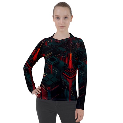 A Dark City Vector Women s Pique Long Sleeve Tee by Proyonanggan