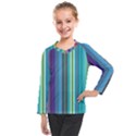 Color Stripes Kids  Long Mesh Tee View1